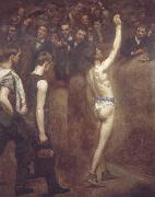 Thomas Eakins Salutat France oil painting artist